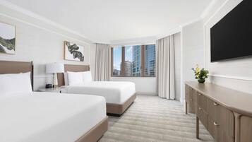 Fairmont Gold, Room, 2 Katil Ratu (Queen), City View | Peralatan tempat tidur premium, gebar bulu kapas, tilam berlapik