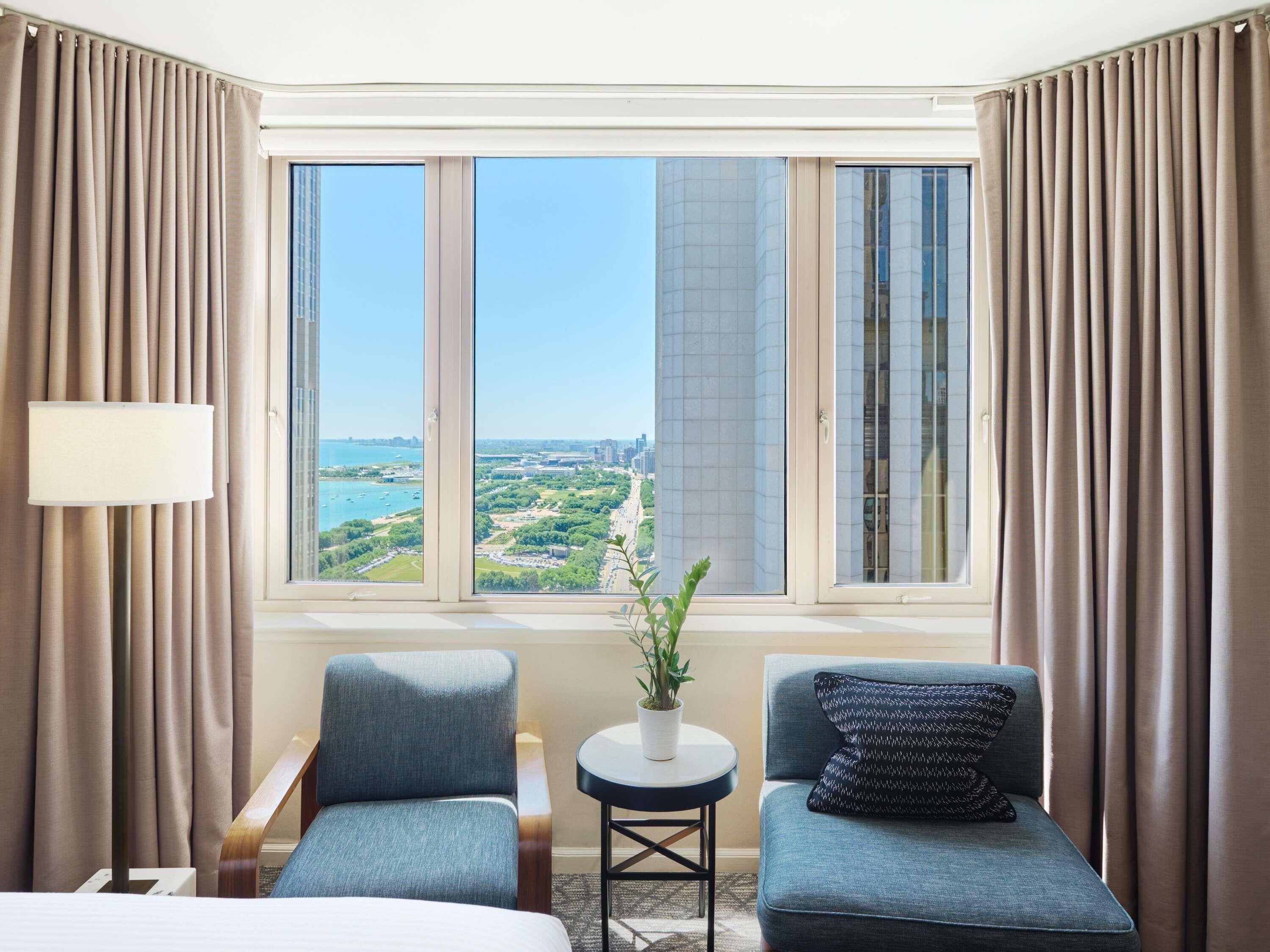 Premium bedding, down comforters, pillowtop beds, minibar