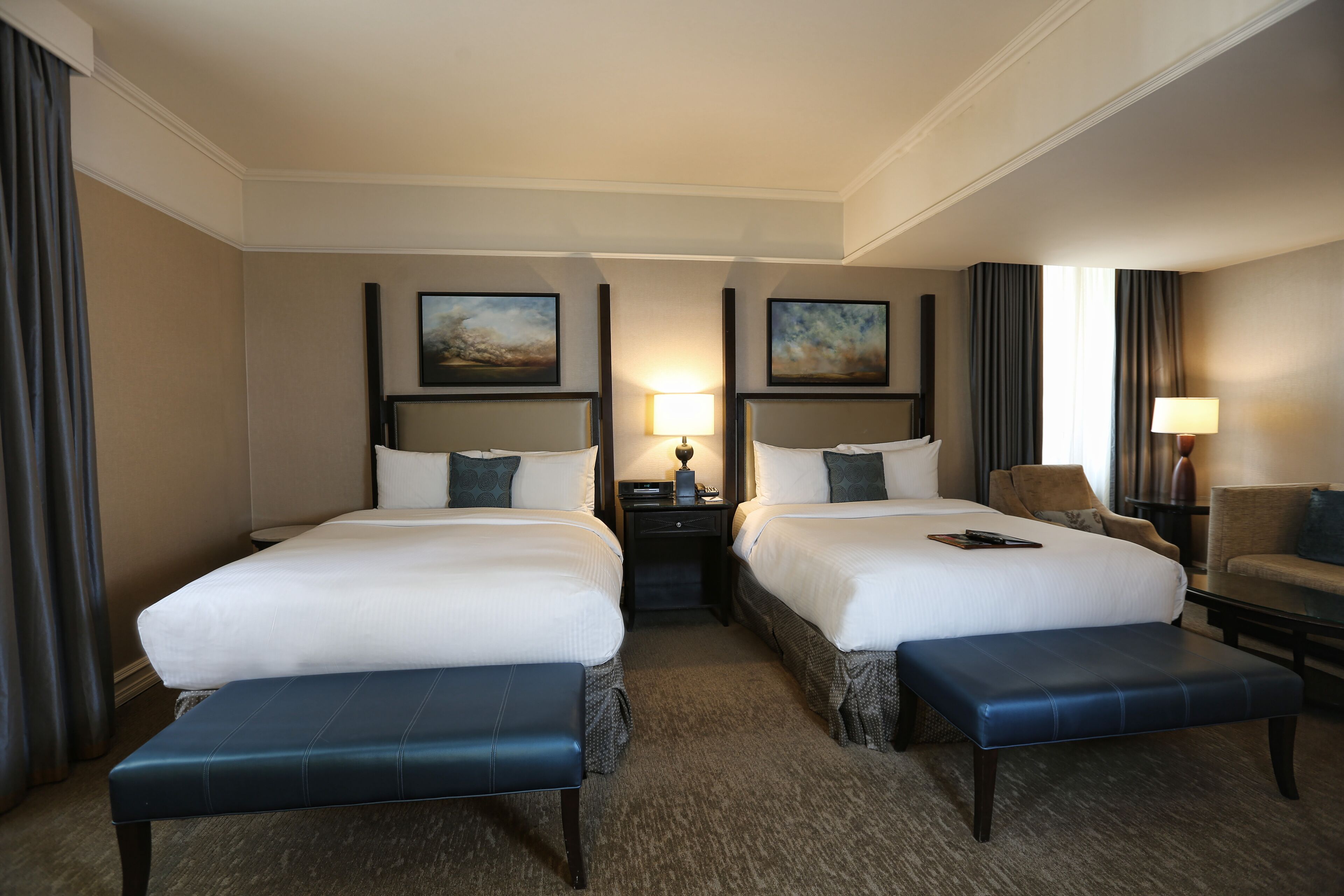 room, 2 queen beds, non smoking, concierge service (fairmont gold) | hypo-allergenic bedding, down duvets, minibar, in-room safe