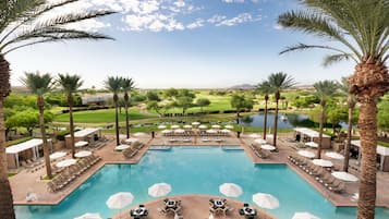 6 outdoor pools
