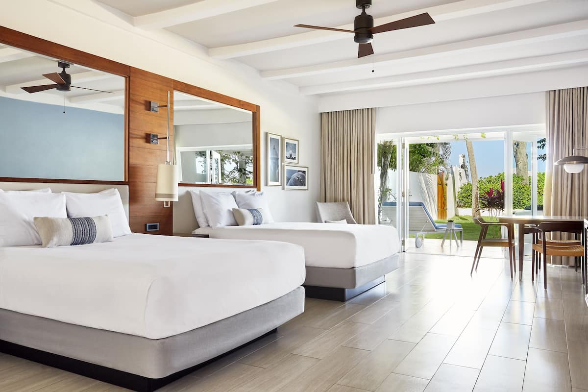 villa, 2 queen beds, terrace, beachside (garden view) | 1 bedroom, premium bedding, in-room safe, desk