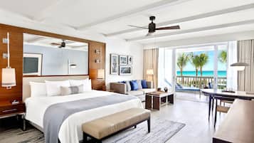 Villa, 1 cama King size, balcón, vista al océano | Ropa de cama de alta calidad y caja de seguridad en la habitación