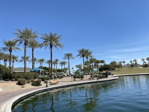 A heated pool