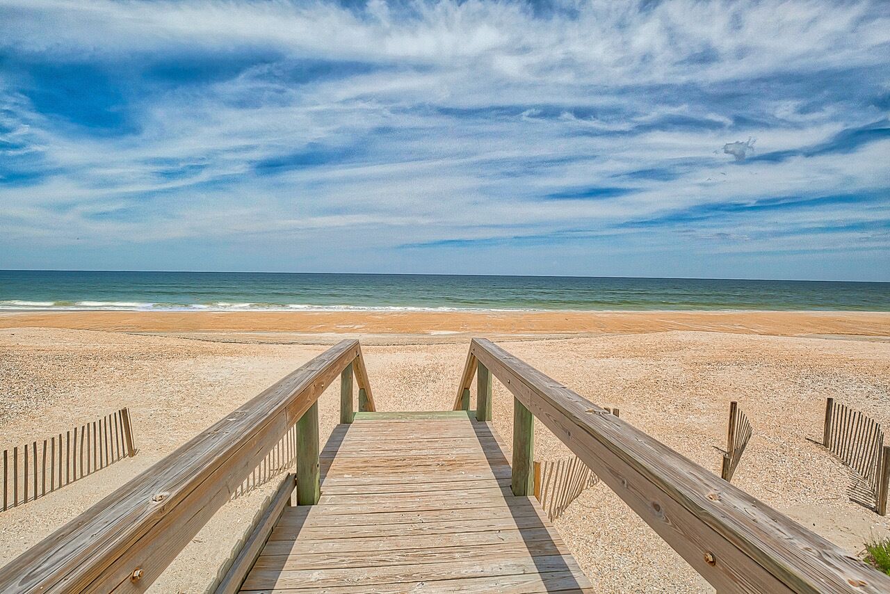 What a view! Beautiful 1st Floor Oceanfront Condo on Ponte Vedra Beach.