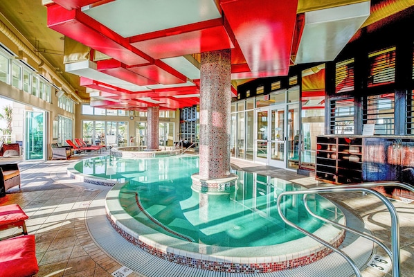 Indoor pool, outdoor pool