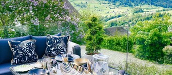 Beautiful chalet on the piste in the Swiss Alps