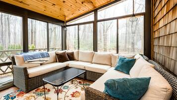 TV, fireplace, video games, books