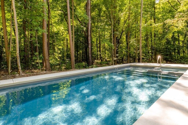 A heated pool