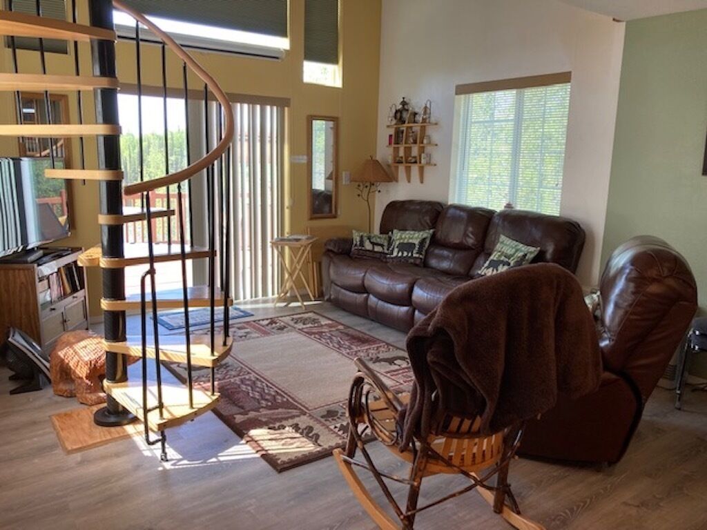 TV, DVD player, books, video library