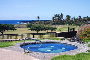 Outdoor spa tub - #11 Colony One at Sea Mt. Punalu`u (Pahala)