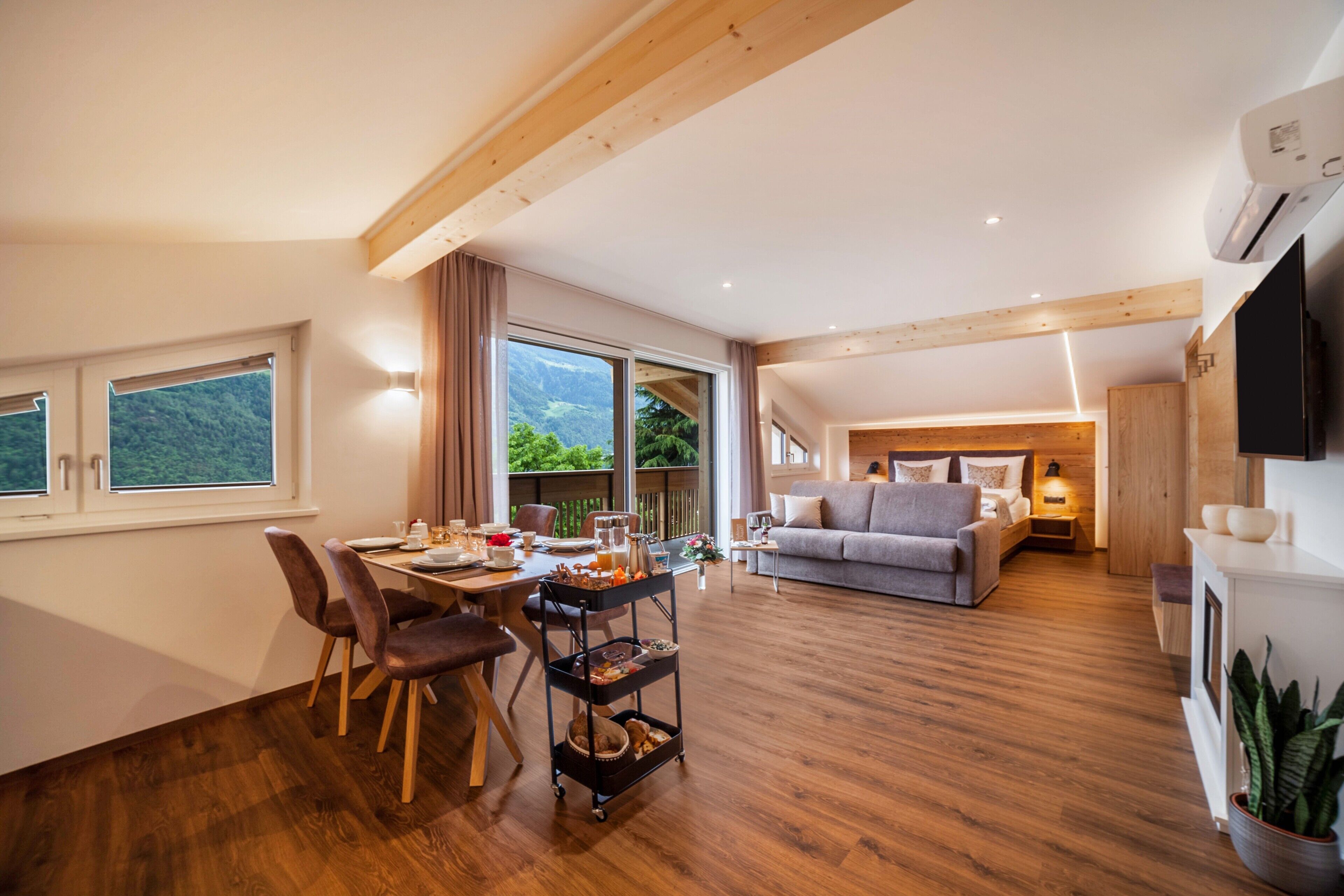 テレビ、暖炉、DVD プレーヤー、ステレオ