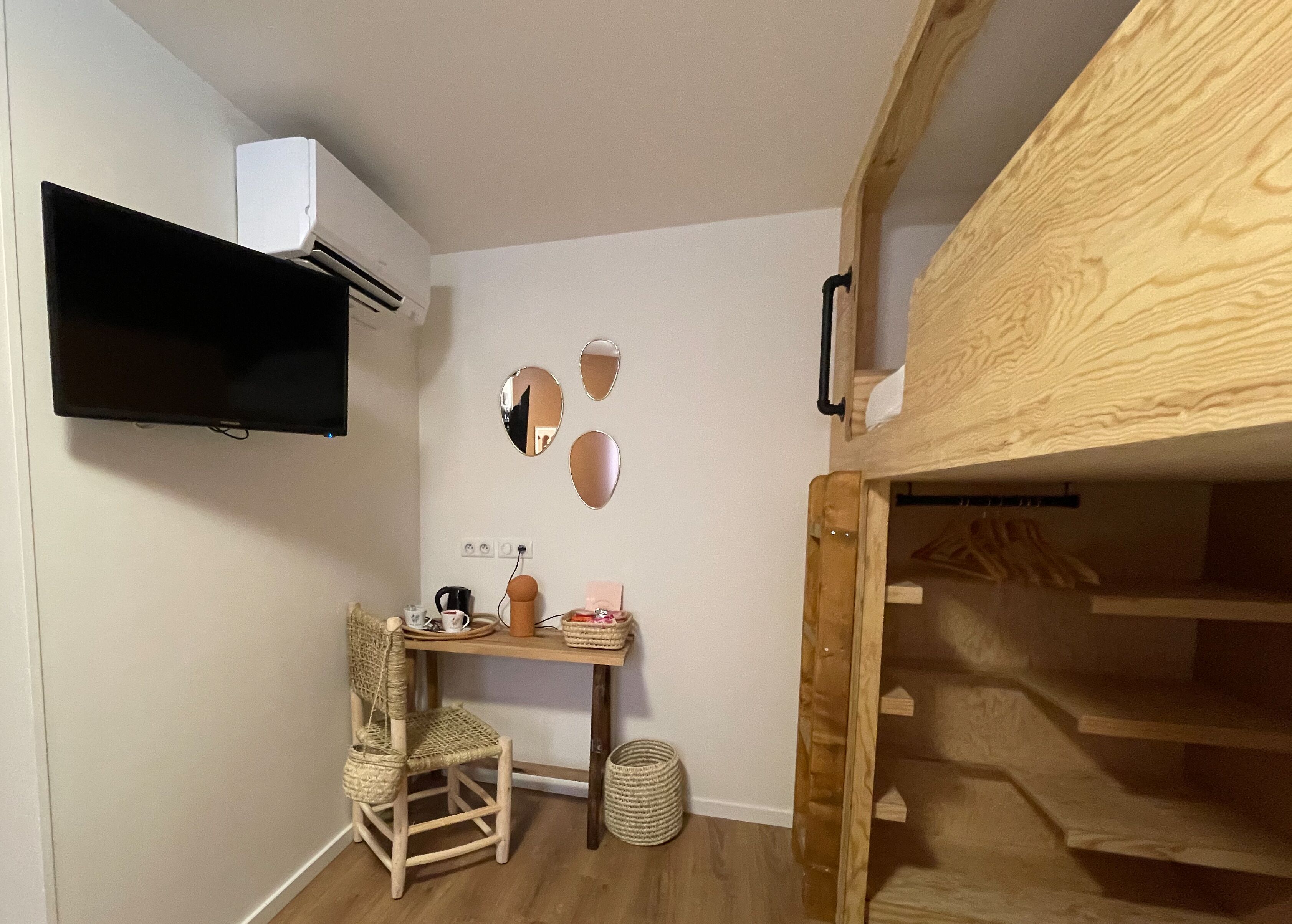 family room | 1 bedroom, in-room safe, individually decorated, desk