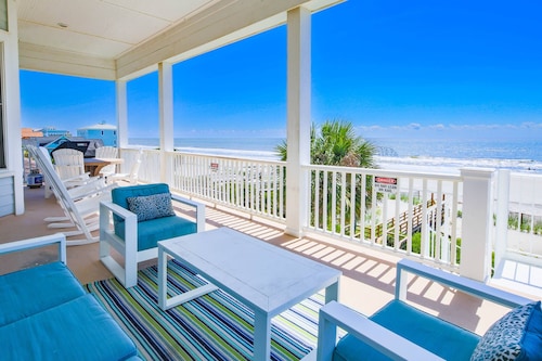 Oceanfront Home w/ Private Pool, Roof Deck, Porches & Game Room -- Incredible Ocean & Marsh Views
