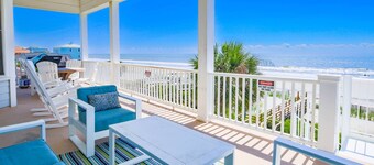 Oceanfront Home w/ Private Pool, Roof Deck, Porches & Game Room -- Incredible Ocean & Marsh Views