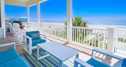 Oceanfront Home w/ Private Pool, Roof Deck, Porches & Game Room -- Incredible Ocean & Marsh Views