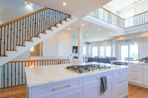 Interior - Oceanfront Home w/ Private Pool, Roof Deck, Porches & Game Room -- Incredible Ocean & Marsh Views (Folly Beach)