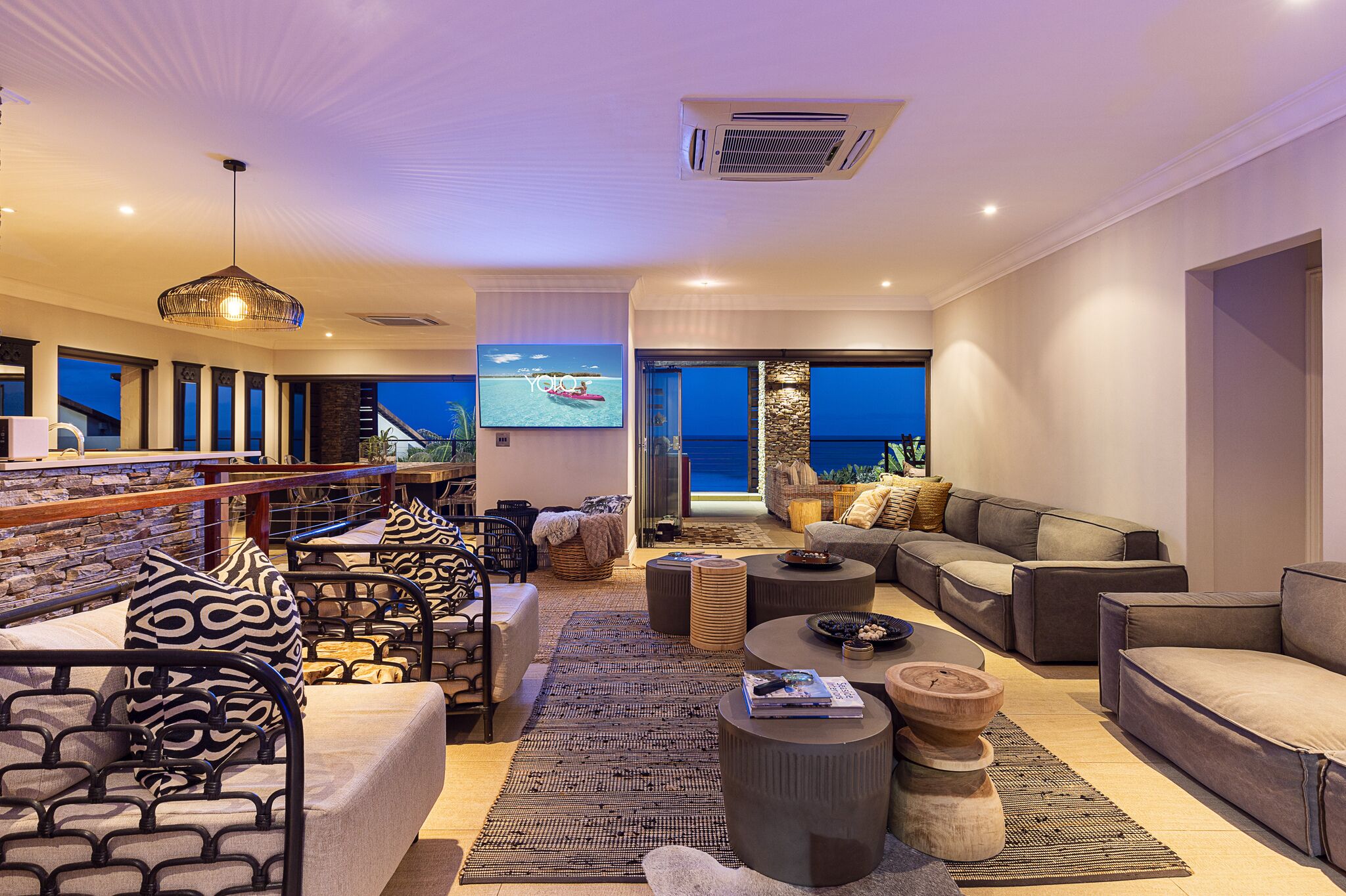 Dolphin Coast YOLO Spaces Ballito Beach House Villa | Living area | TV
