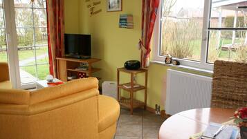 Fernseher, Bücher, Musikbibliothek