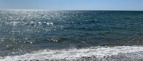 Playa en los alrededores y camastros