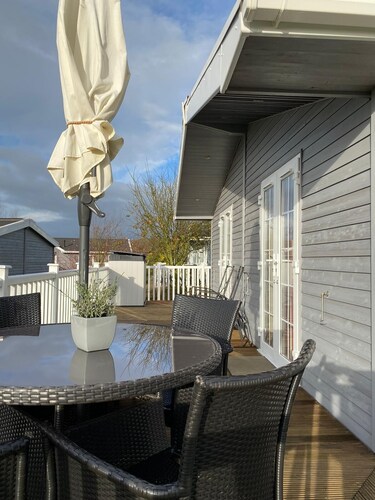 Largest size of lodge available at the Marina. Pet friendly & disabled access.
