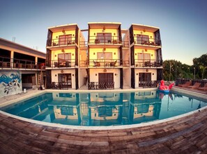 Deluxe Double Room | Terrace/patio - Hotel Boutique Kan Ahau (Mahahual)