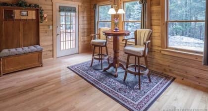 Summer & Fall availability!! Private Coastal Log Cabin, view of the Maine Coast.