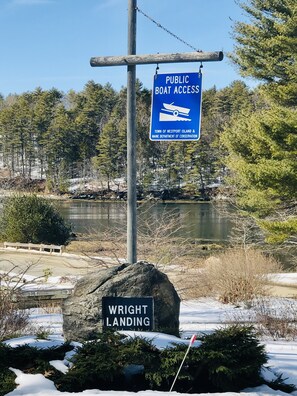 Property grounds - Summer & Fall availability!! Private Coastal Log Cabin, view of the Maine Coast. (Westport)