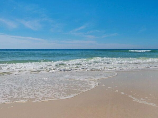 Vlak bij het strand