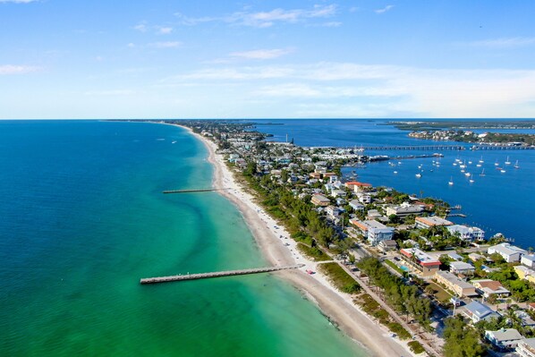 Sun-loungers, beach towels