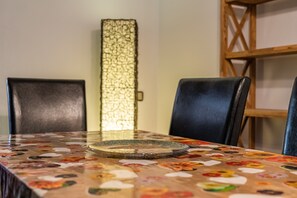 Dining - Vacation Villa 'Can Serra' with Private Pool, Mountain Views, Terrace & Garden (Puerto Pollensa)