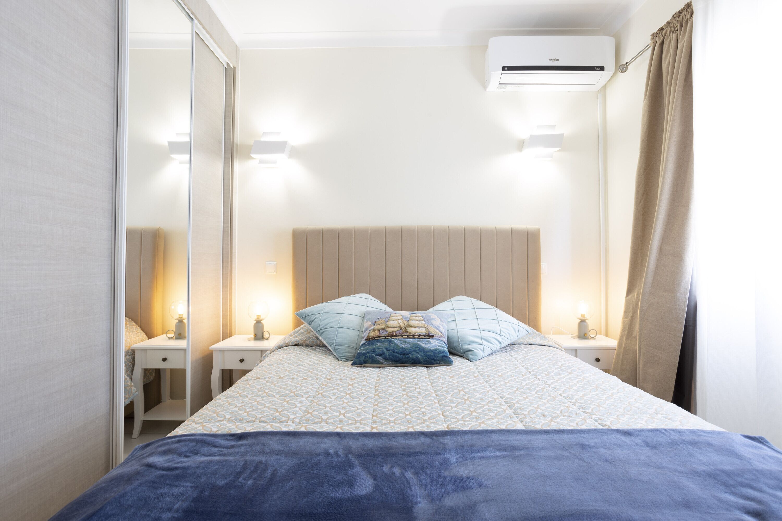 2 dormitorios, tabla de planchar con plancha, wifi gratis y ropa de cama