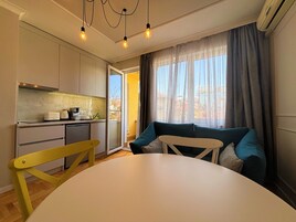 Small One-Bedroom Apartment | Living area