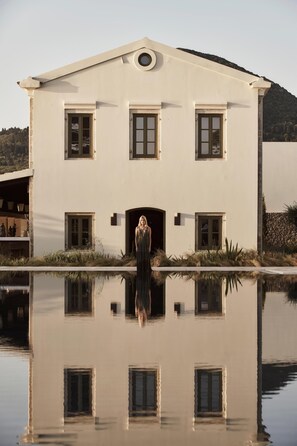 Seasonal outdoor pool, open 10:00 AM to 6:00 PM, pool umbrellas - The Olivar Suites (Corfu)