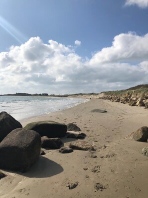 On the beach