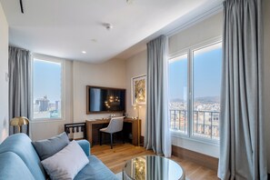 Camera familiare | Biancheria da letto di alta qualità, copriletto in piuma, minibar