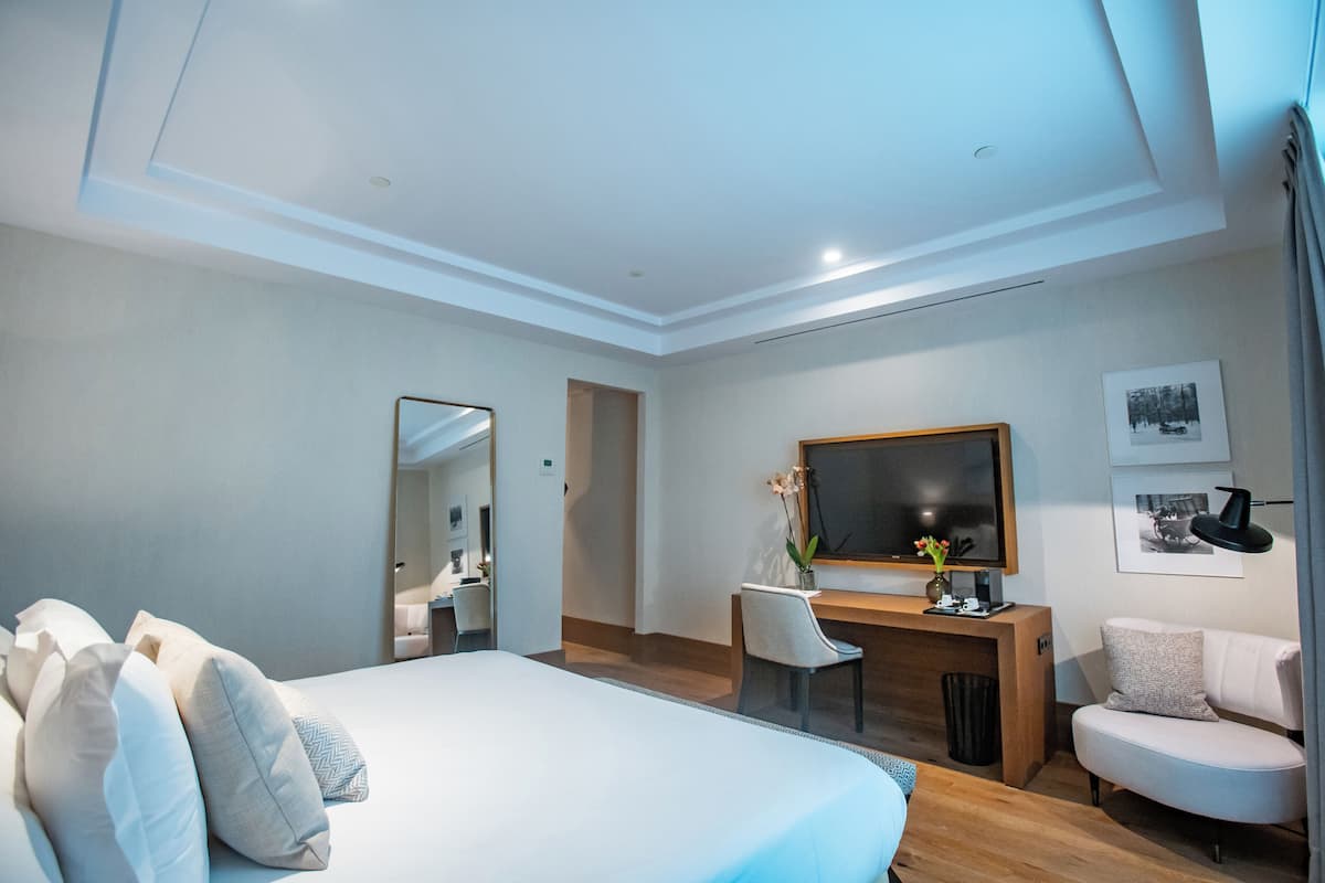 Tweepersoonskamer (No View) | 1 slaapkamer, luxe beddengoed, donzen dekbedden, een minibar