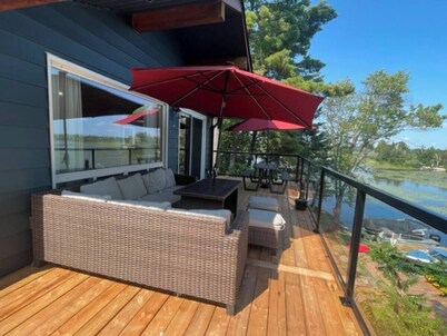 Luxury Waterfront Estate with Heated Pool, Hot Tub and Dock