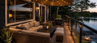 Luxury Waterfront Estate with Heated Pool, Hot Tub and Dock