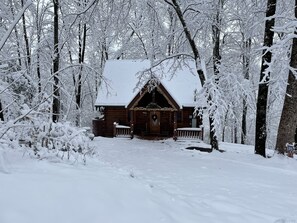 Exterior - COZY CABIN! Perfect Honeymoon or Private Getaway. Hot tub & Fireplace (Sevierville)