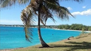Beach nearby, sun-loungers