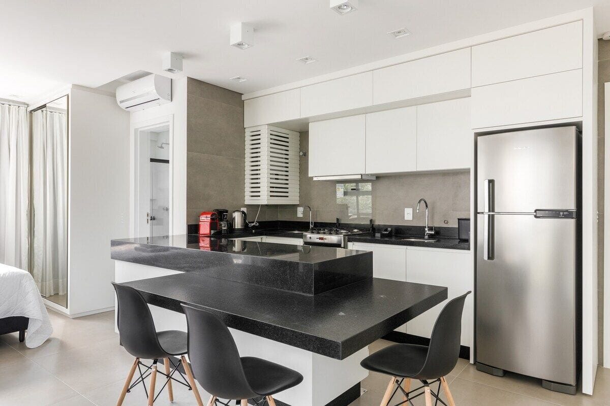 開放式客房 | 私人廚房 | 電冰箱、微波爐、爐台、義式濃縮咖啡機