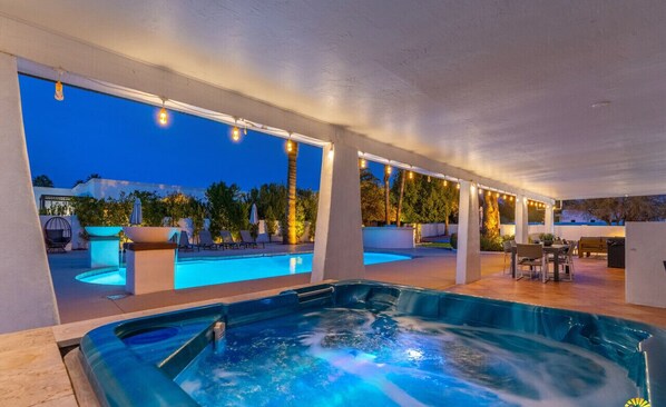 A heated pool