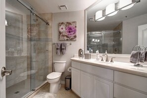 Shower, hair dryer