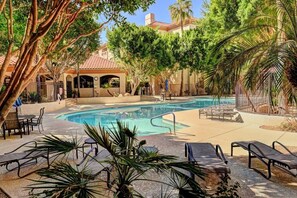A heated pool