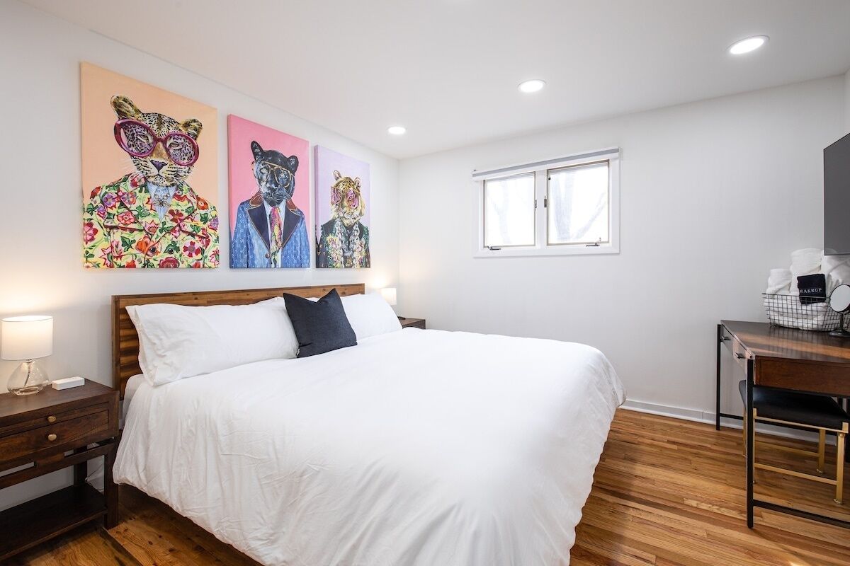 4 soverom, allergitestet sengetøy og strykejern/-brett