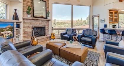 Breathtaking Luxury Estate Perched High, Panoramic Views, Pool & Hot Tub!
