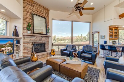 Breathtaking Luxury Estate Perched High, Panoramic Views, Pool & Hot Tub!