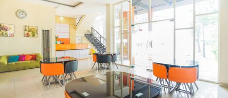 Sitteområde i lobbyen