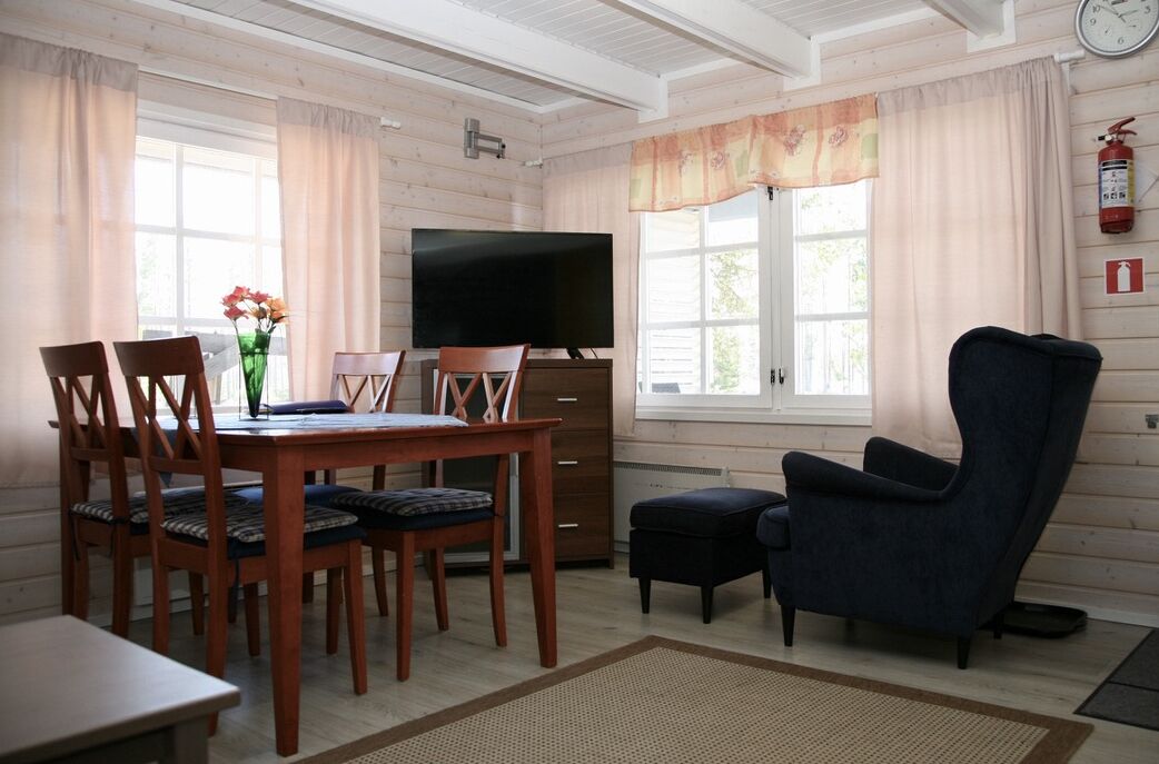 Standard-Ferienhaus | Wohnbereich | Flachbildfernseher, Bücher