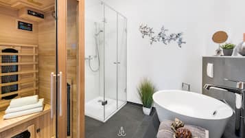 Shower, hair dryer